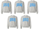 Customizable Varsity Letters Sorority Crewneck Sweatshirt