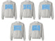 Customizable Varsity Letters Sorority Crewneck Sweatshirt