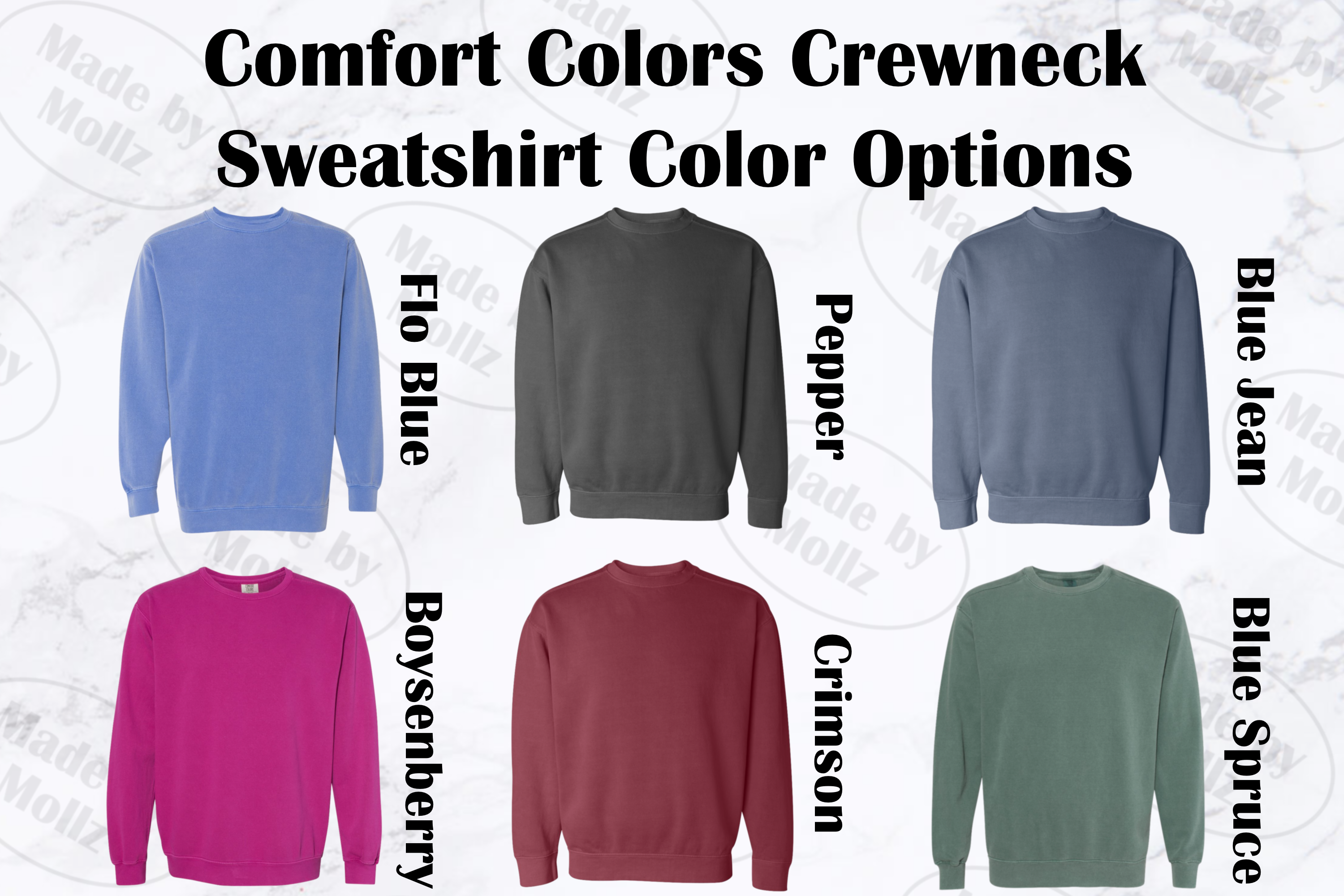 Comfort Colors Rectangle Established Sorority Sweatshirt Made by
