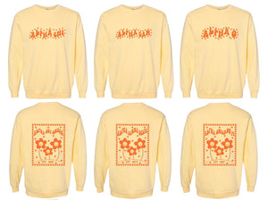 The Purple Harley Comfort Colors Sorority Sweatshirt