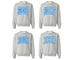 Customizable Varsity Letters Sorority Crewneck Sweatshirt