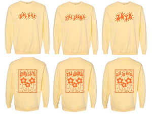The Yellow Harley Comfort Colors Sorority Sweatshirt