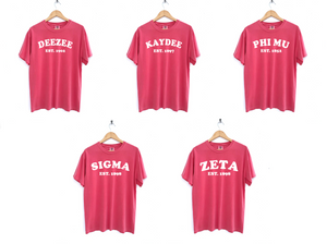 Bubbly Arch Sorority Tee