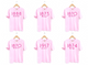 Year in Stars Pink Sorority Tee