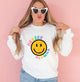 Rainbow Smiley Alumna Sorority Sweatshirt