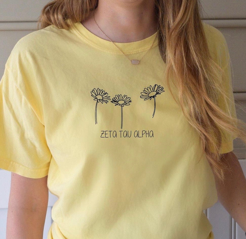 Flowers Sorority Tee - Main Image