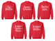 Script and Snowflakes Sorority Sweatshirt