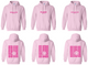 Smile Back Sorority Hooded Sweatshirt Light Pink