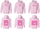 Smile Back Sorority Hooded Sweatshirt Light Pink