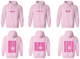 Smile Back Sorority Hooded Sweatshirt Light Pink