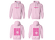 Smile Back Sorority Hooded Sweatshirt Light Pink