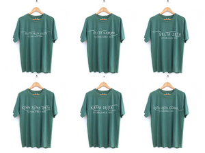 Wavy Letters Sorority Tee