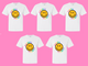Rainbow Smiley Alumna Sorority Tee