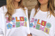 Patchwork Crewneck Sorority Sweatshirt